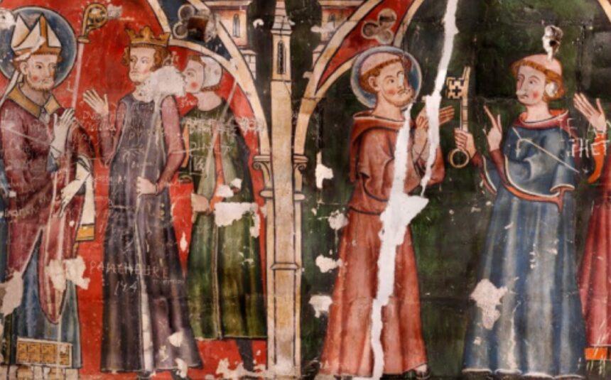 Hidden Medieval Wall Paintings Digitally Restored in France